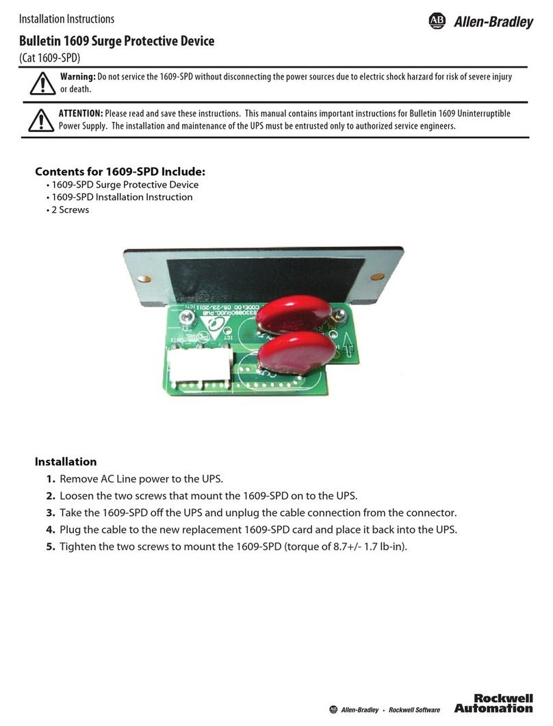 Rockwell Automation Allen-Bradley 1609 Series User manual