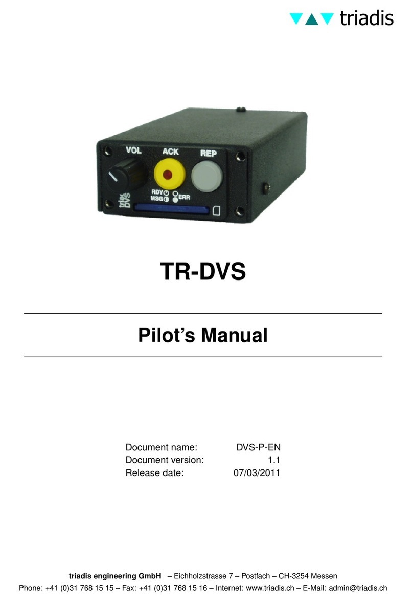 Triadis TR-DVS Pilot's manual
