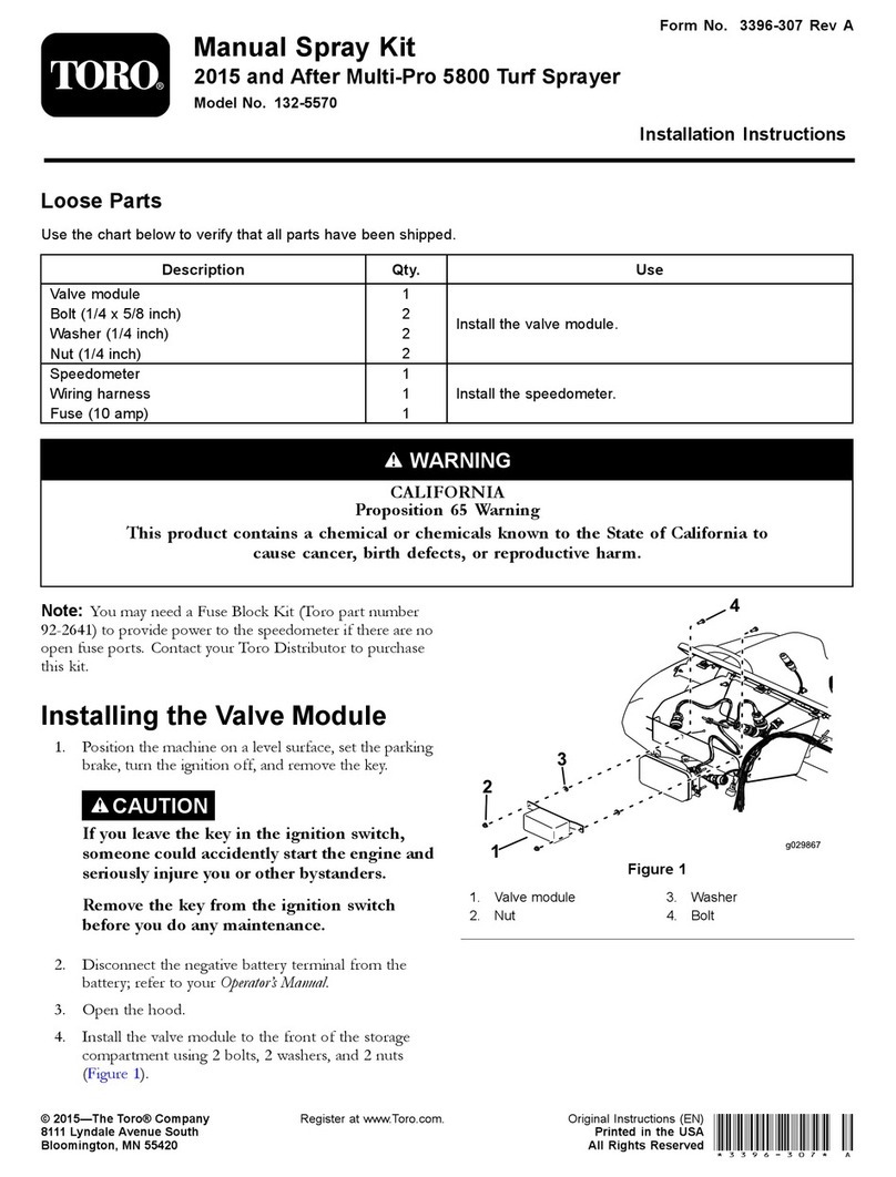 Toro 132-5570 installation instructions