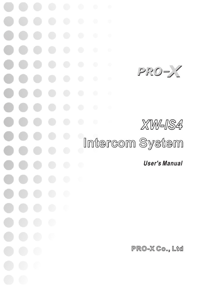 ProX XW-IS4 user manual