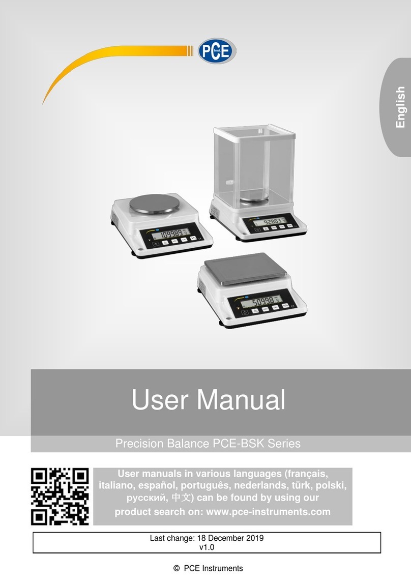 PCE Health and Fitness PCE-BSK Series User manual