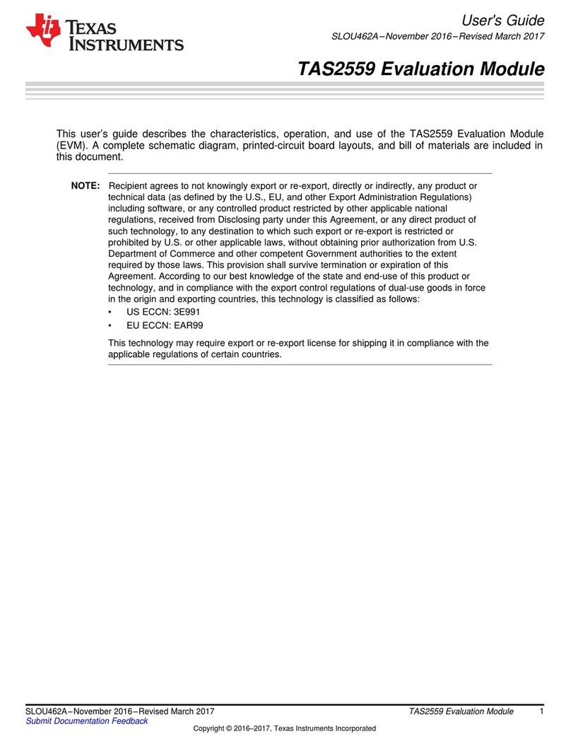 Texas Instruments TAS2559 User manual
