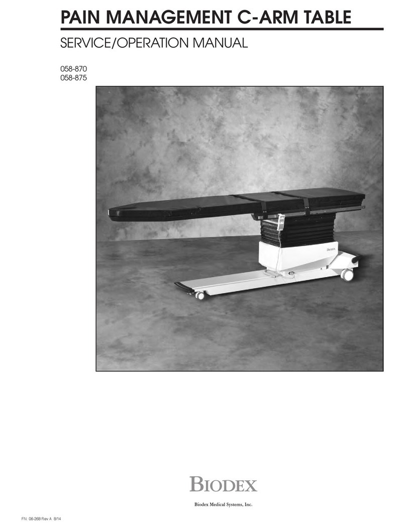biodex 058-870 Service & operation manual