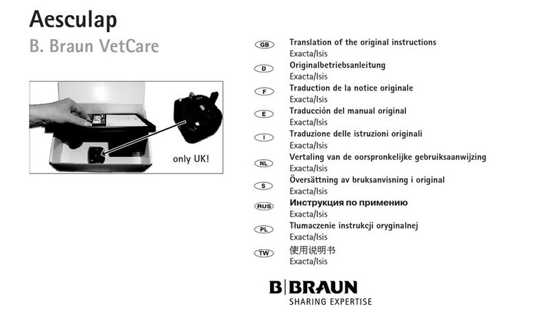 Aesculap Exacta Translation of the original instructions