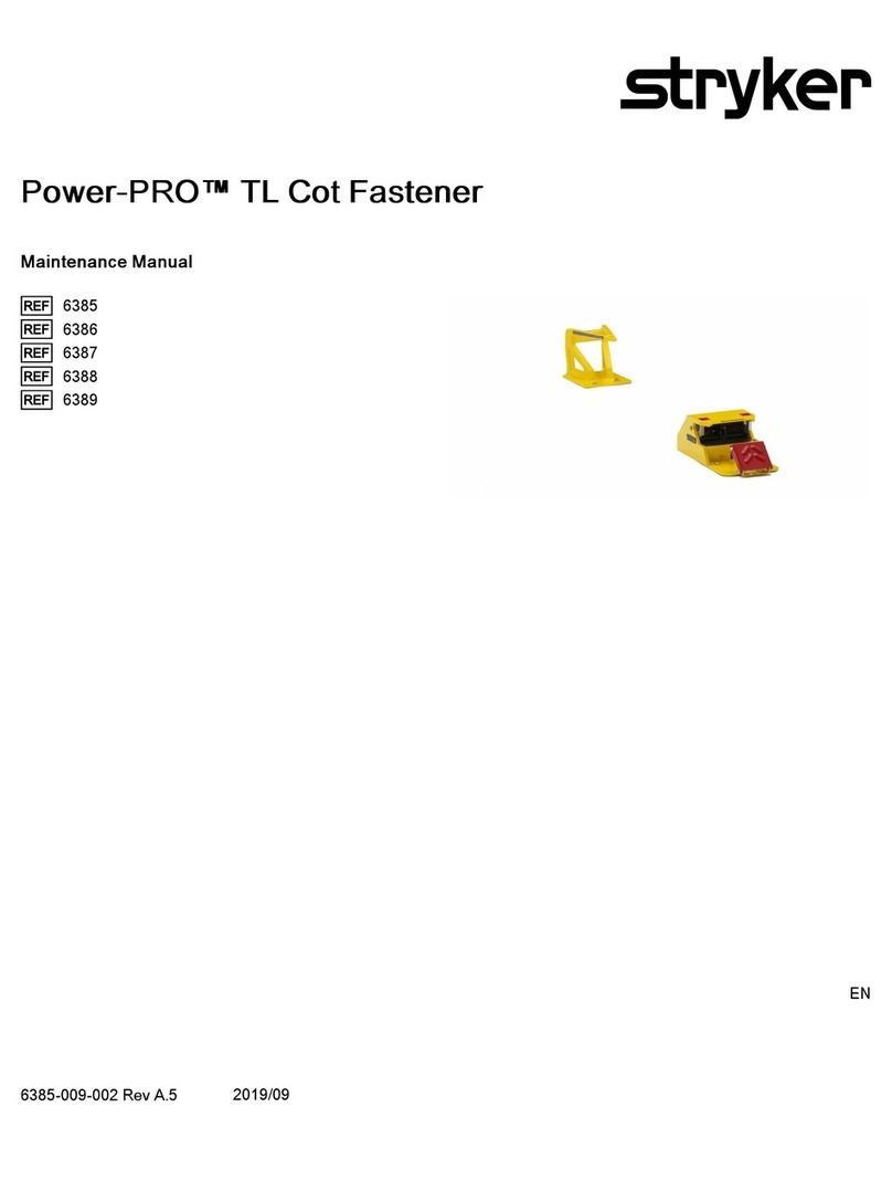 Stryker Power-PRO TL Cot Fastener Series Maintenance manual