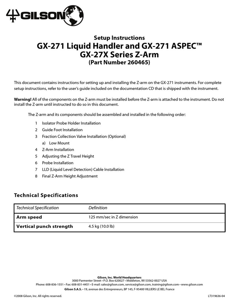 Gilson ASPEC GX-271 Manual