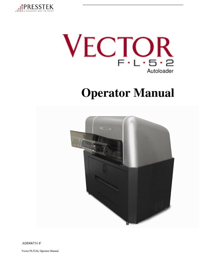 Presstek Vector FL52 Operator's manual
