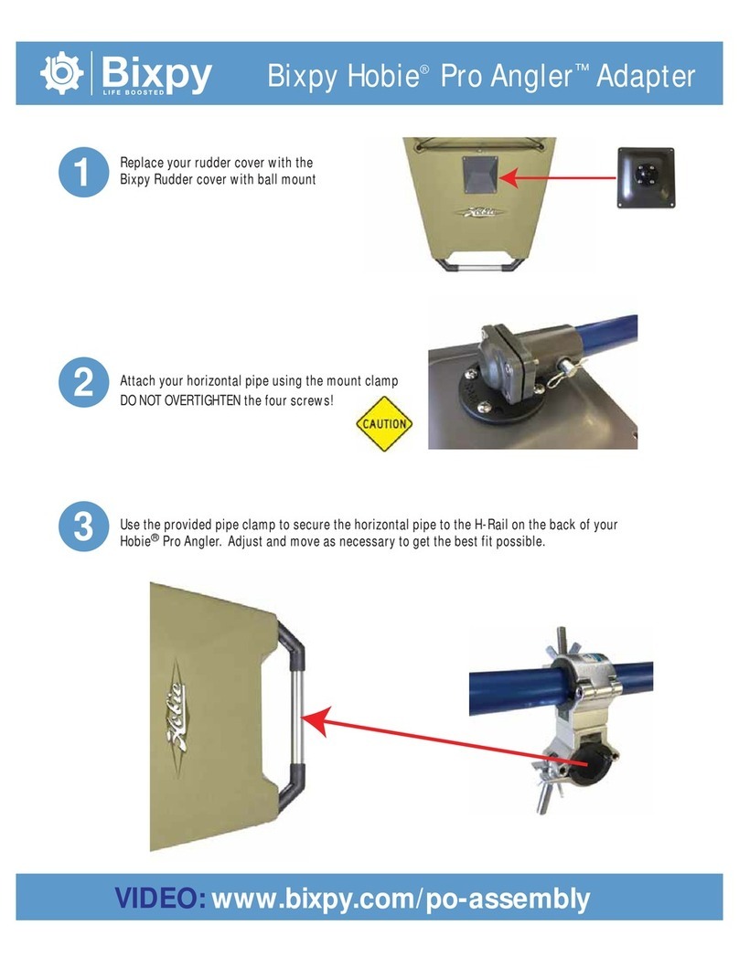 Bixpy Hobie Pro Angler installation manual