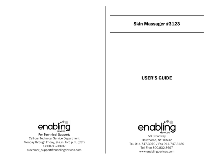 Enabling Devices Skin Massager 3123 User manual
