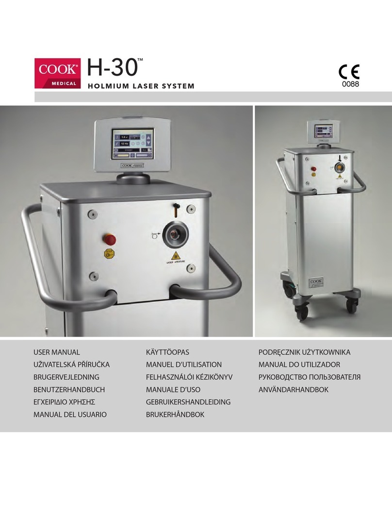 COOK Medical H-30 user manual COOK Medical H-30 user manual