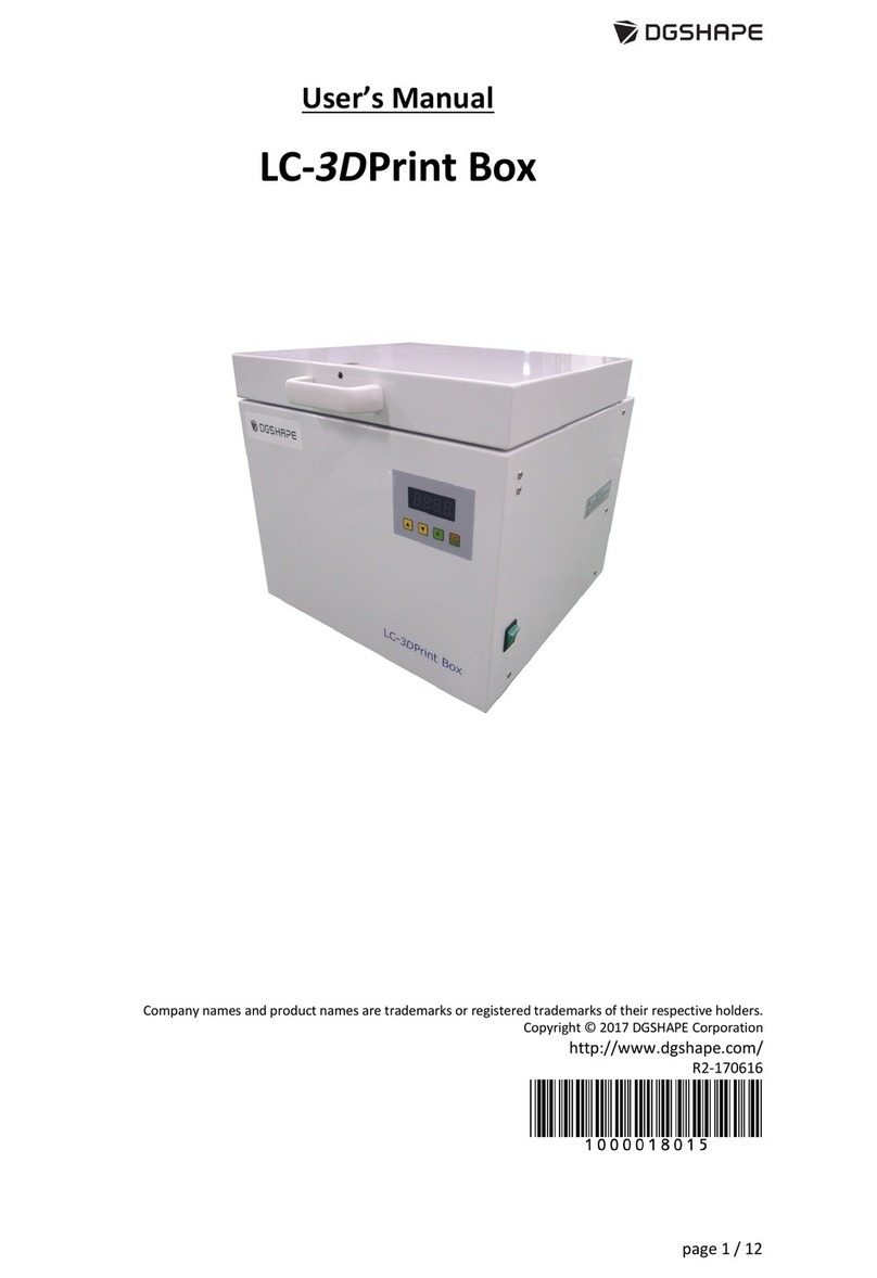 DGSHAPE LC-3DPrint Box user manual