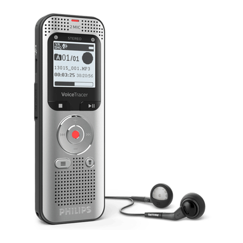 Philips VoiceTracer DVT2050 User manual