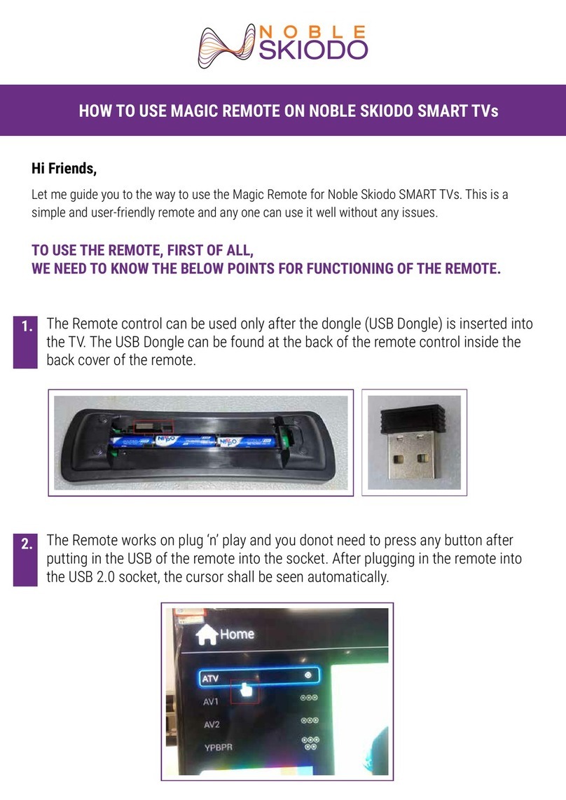 Noble Skiodo Magic Remote Operating instructions