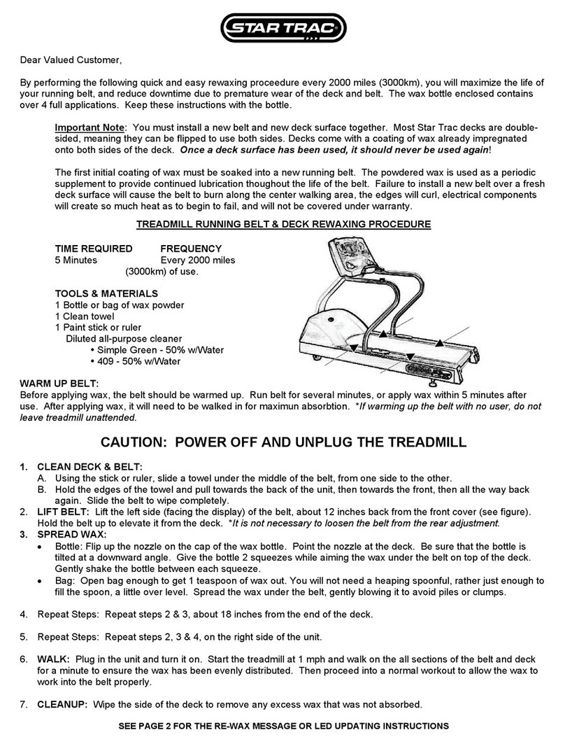 Star Trac TR1800S User manual