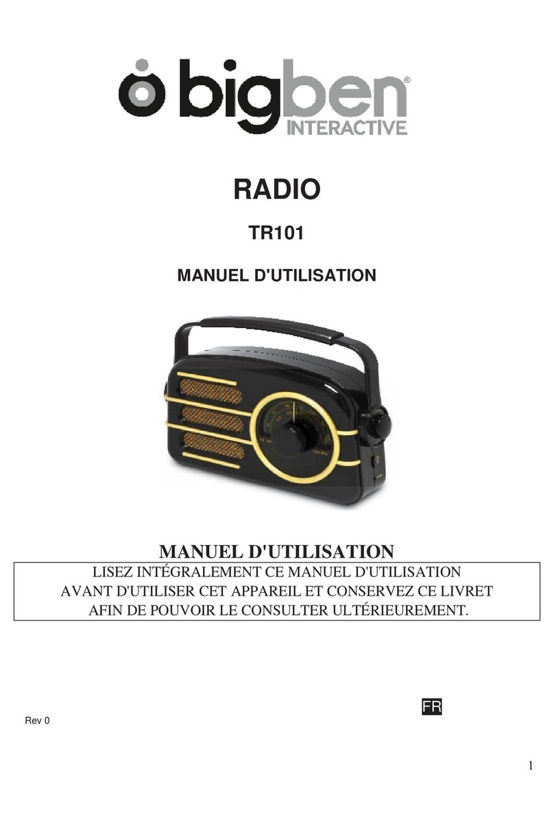 Bigben TR101 operating instructions
