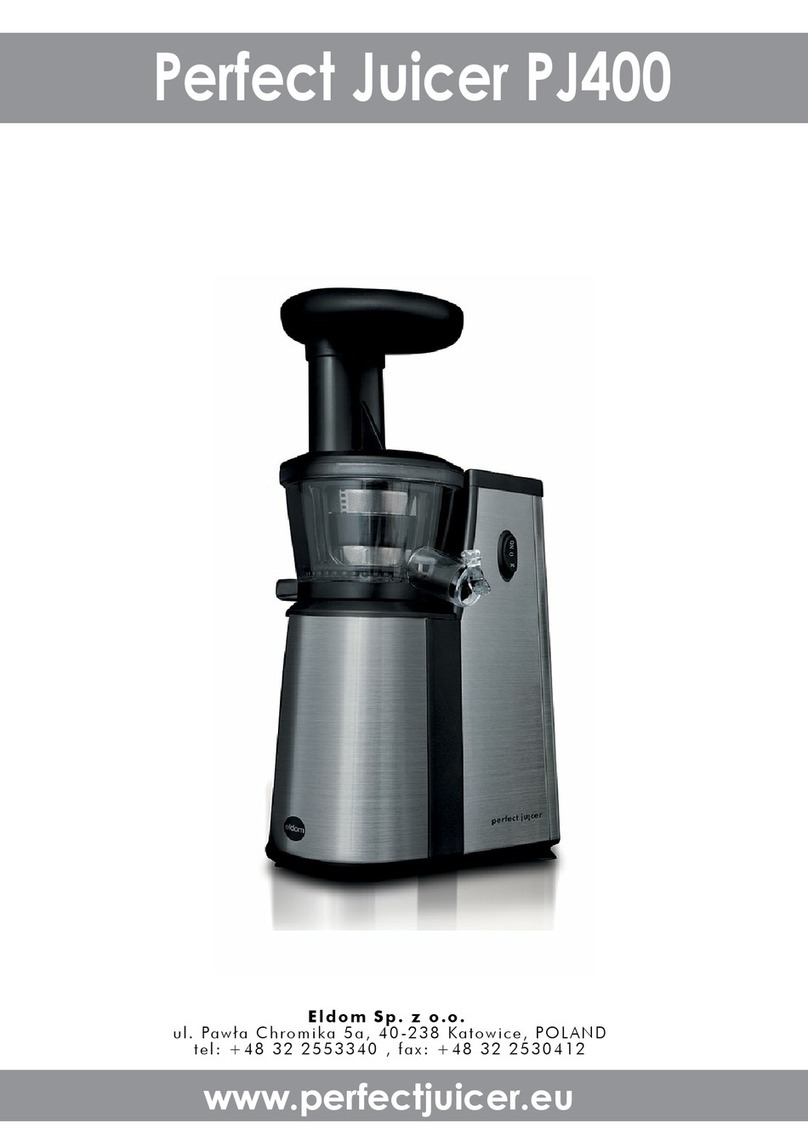 Eldom Perfect Juicer PJ400 User manual