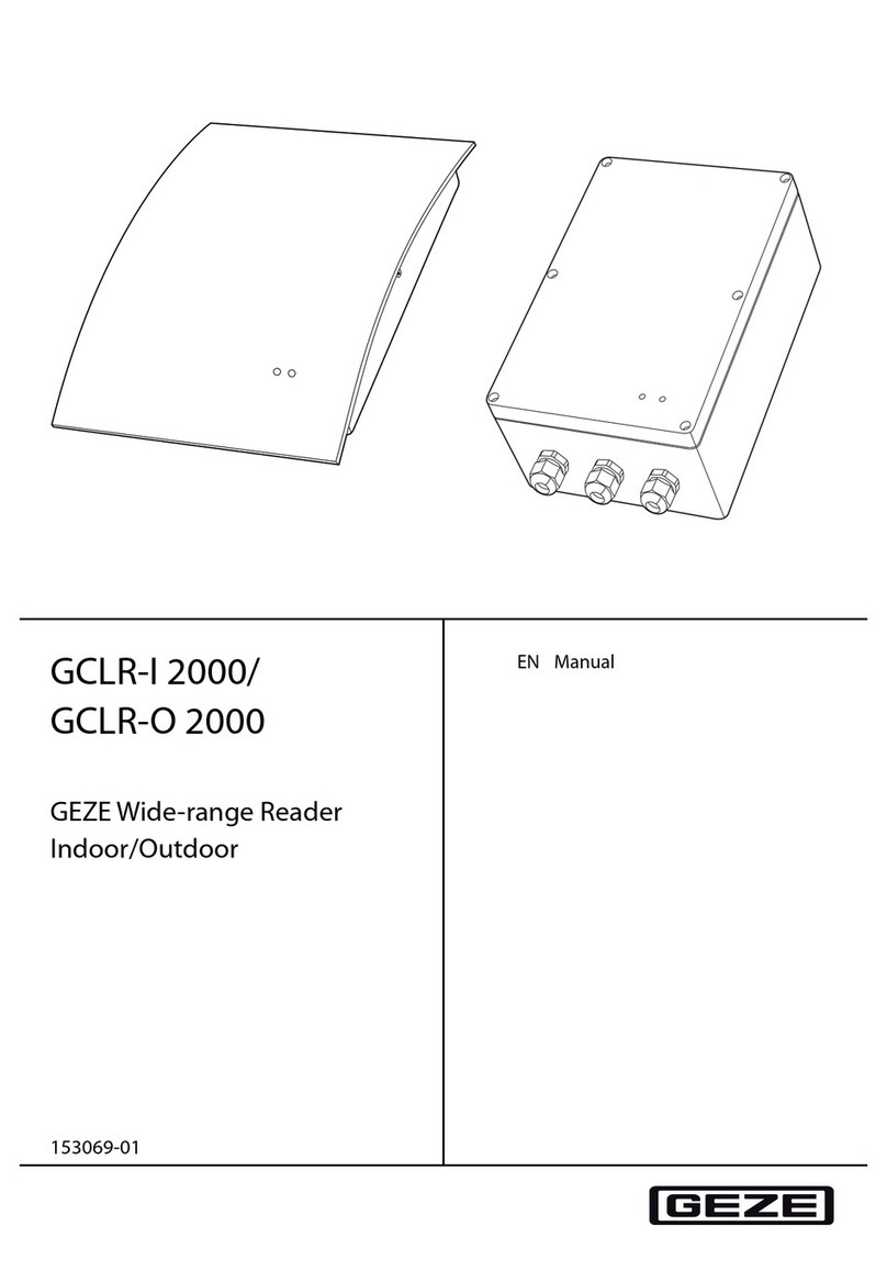 GEZE GCLR-O 2000 manual