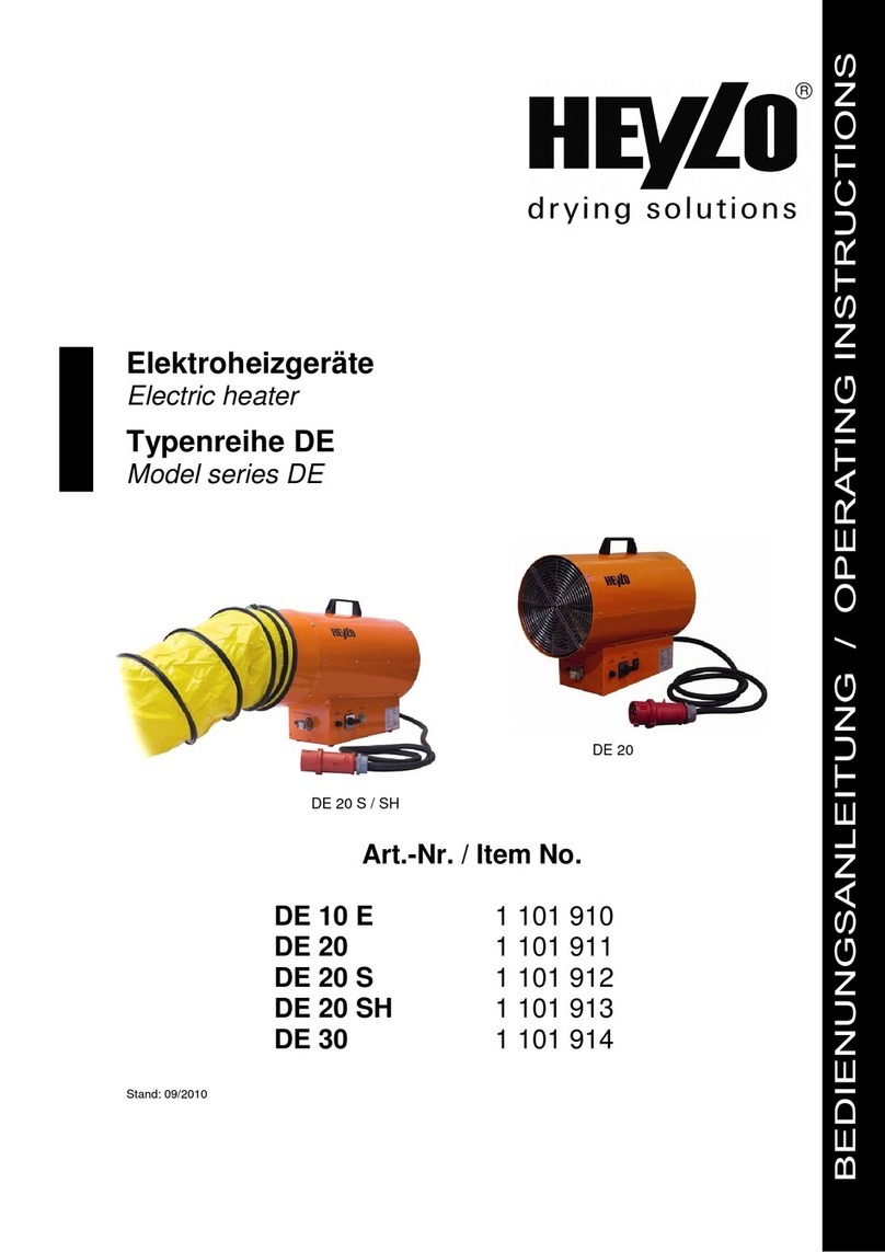 Heylo DE Series operating instructions