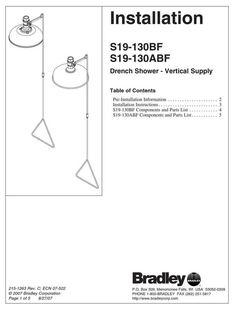 Bradley S19-130BF User manual