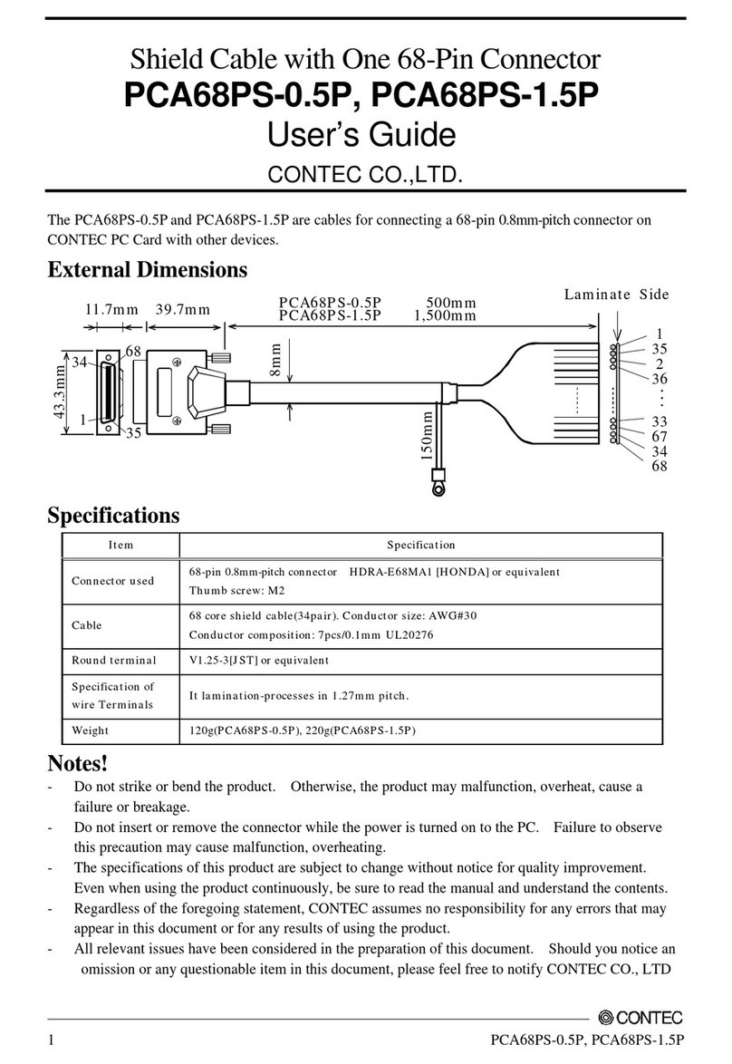 Contec PCA68PS-0.5P User manual