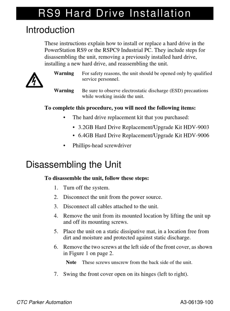Parker PowerStation RS9 installation instructions