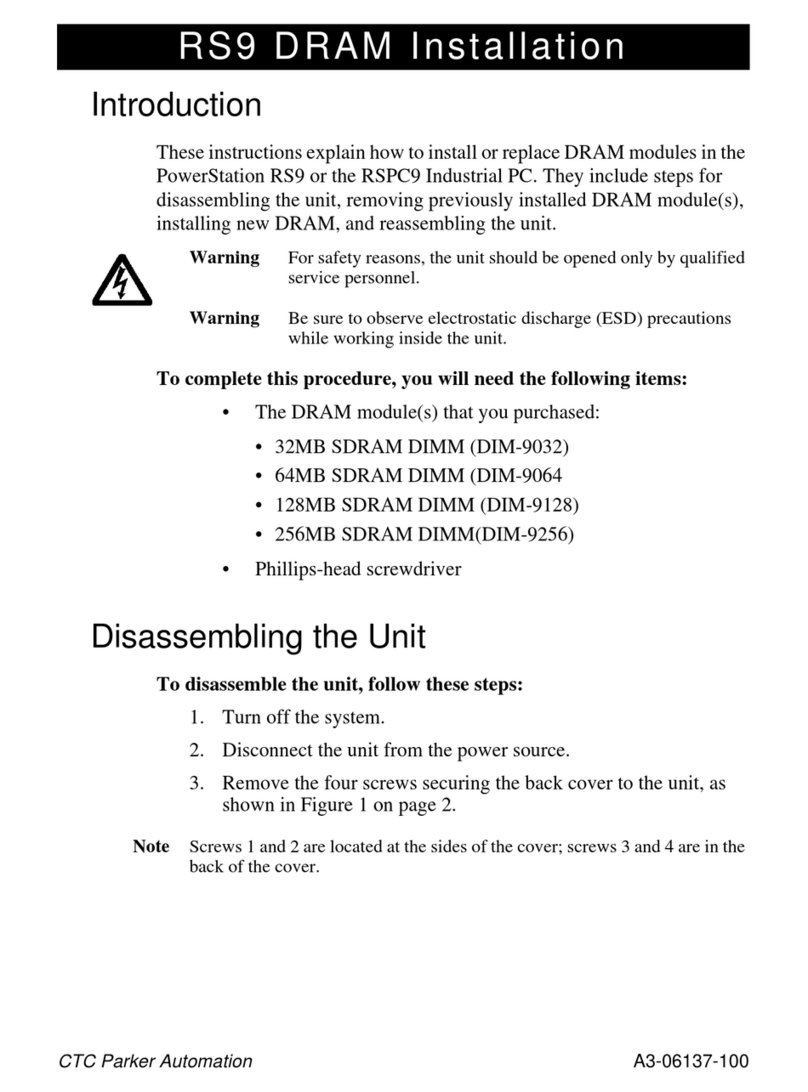 Parker PowerStation RS9 installation guide Parker PowerStation RS9 installation guide