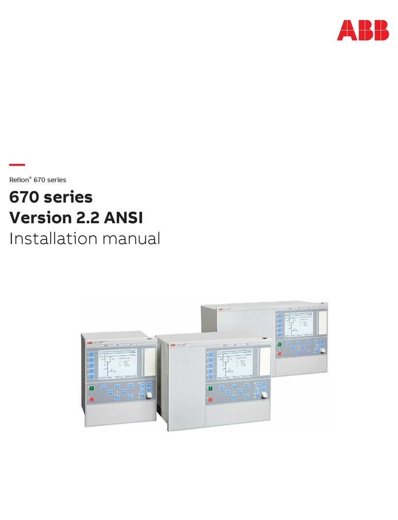 ABB Relion 670 series User manual