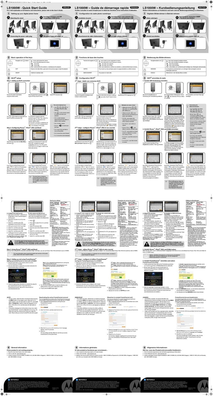 Motorola LS1000W User manual Motorola LS1000W User manual
