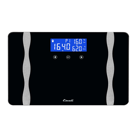Escali WB180 User manual