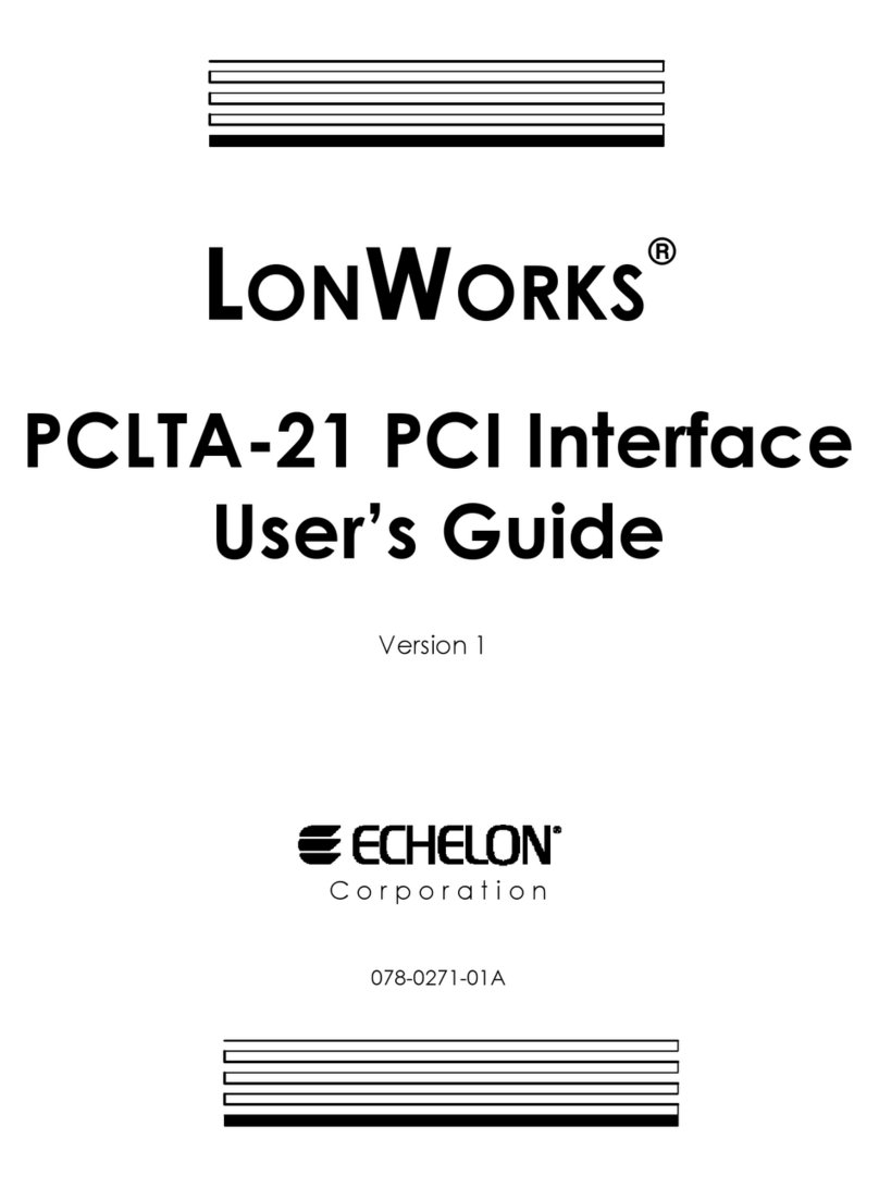 Echelon LonWorks PCLTA-21 user guide