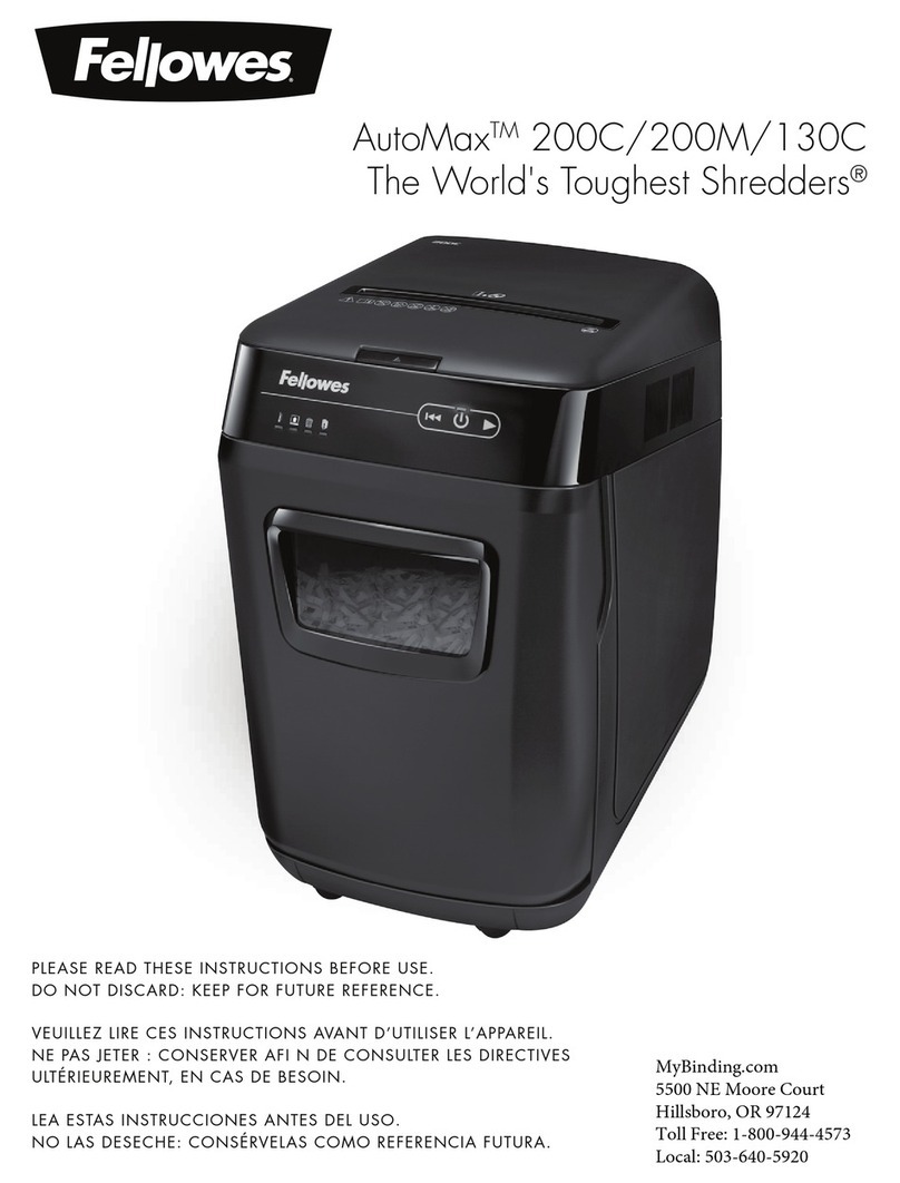 Fellowes AutoMax AutoMax 200C Instructions before use