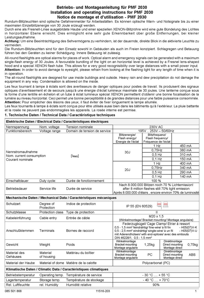 Pfannenberg PMF 2030 User manual