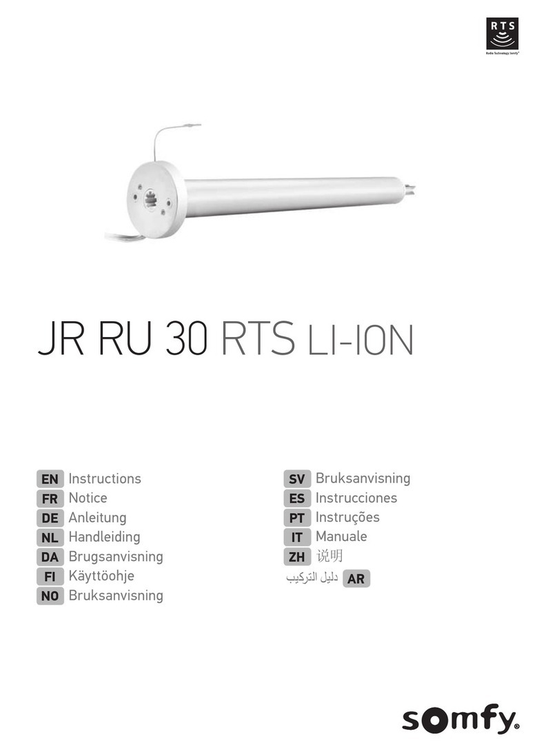 SOMFY JR RU 30 User manual