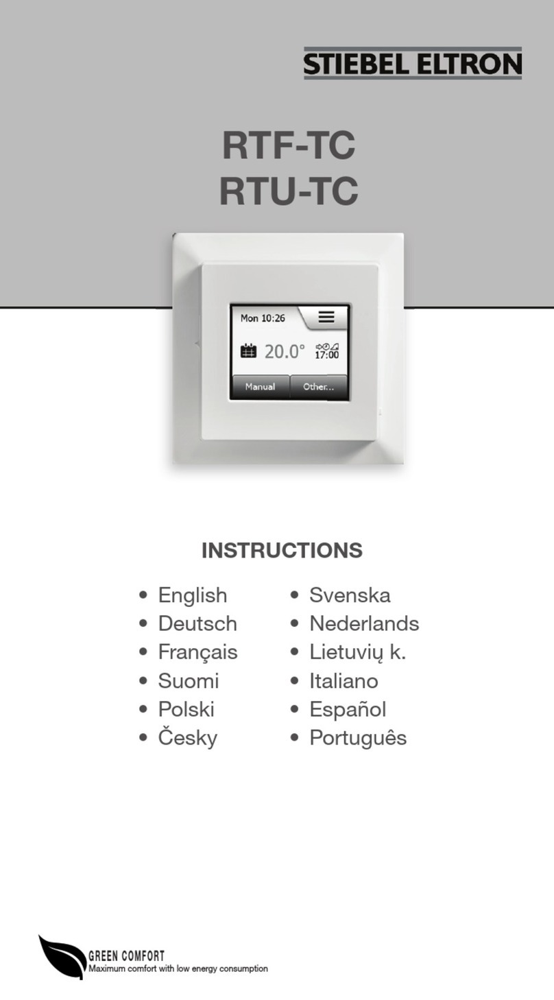 STIEBEL ELTRON RTF-TC instructions
