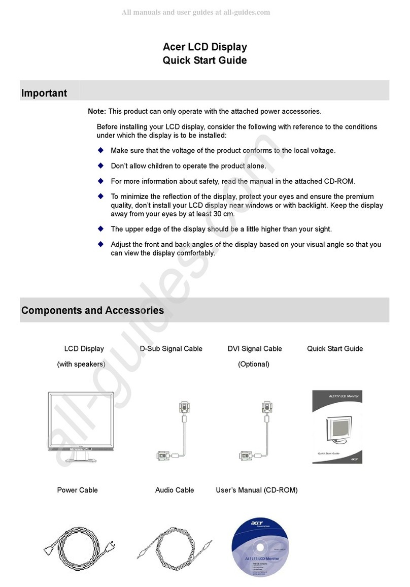 Acer AL1717 User manual