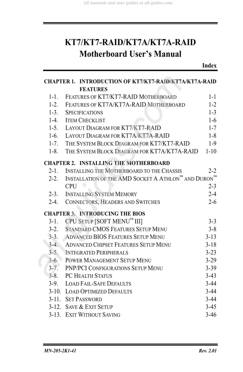 Abit KT7 User manual