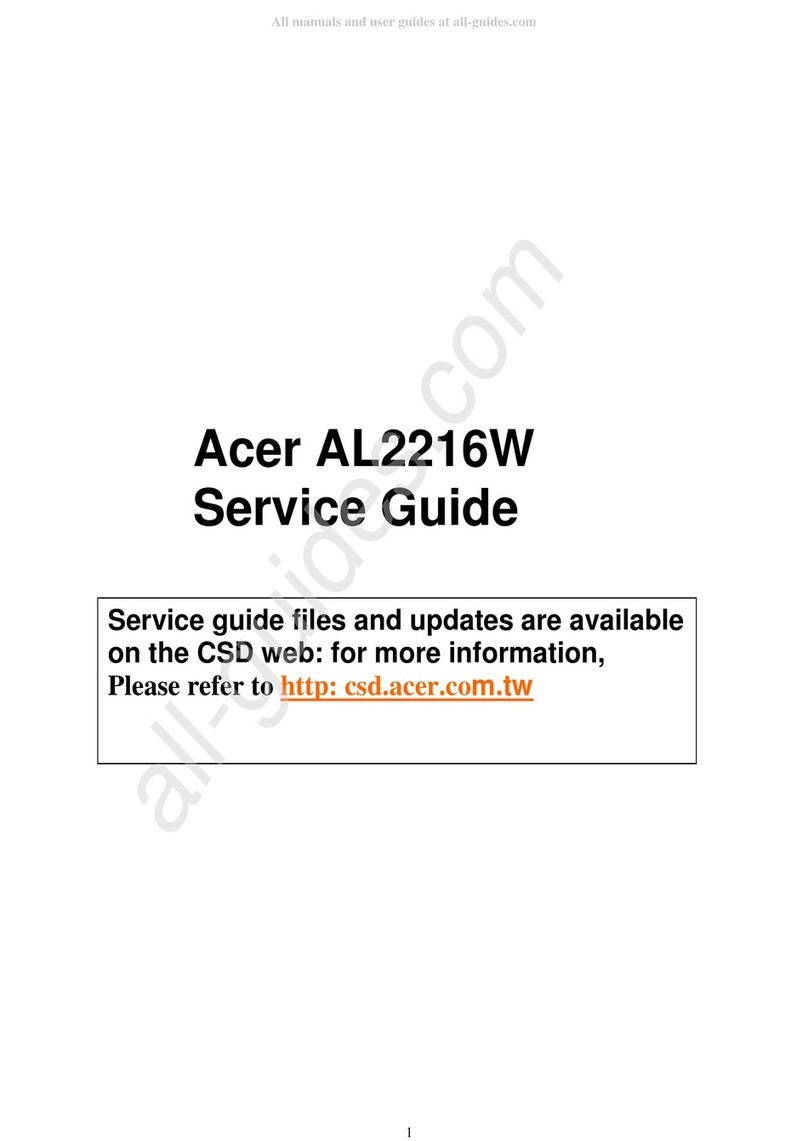 Acer AL2216W User manual