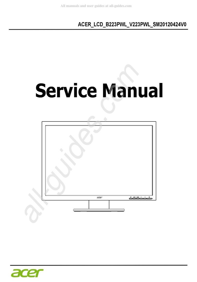 Acer B223PWL User manual