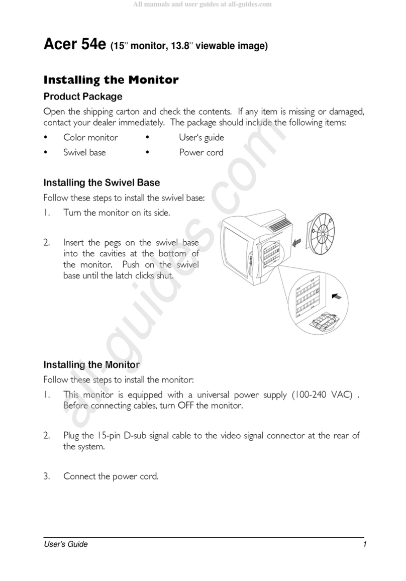 Acer View 54e User manual