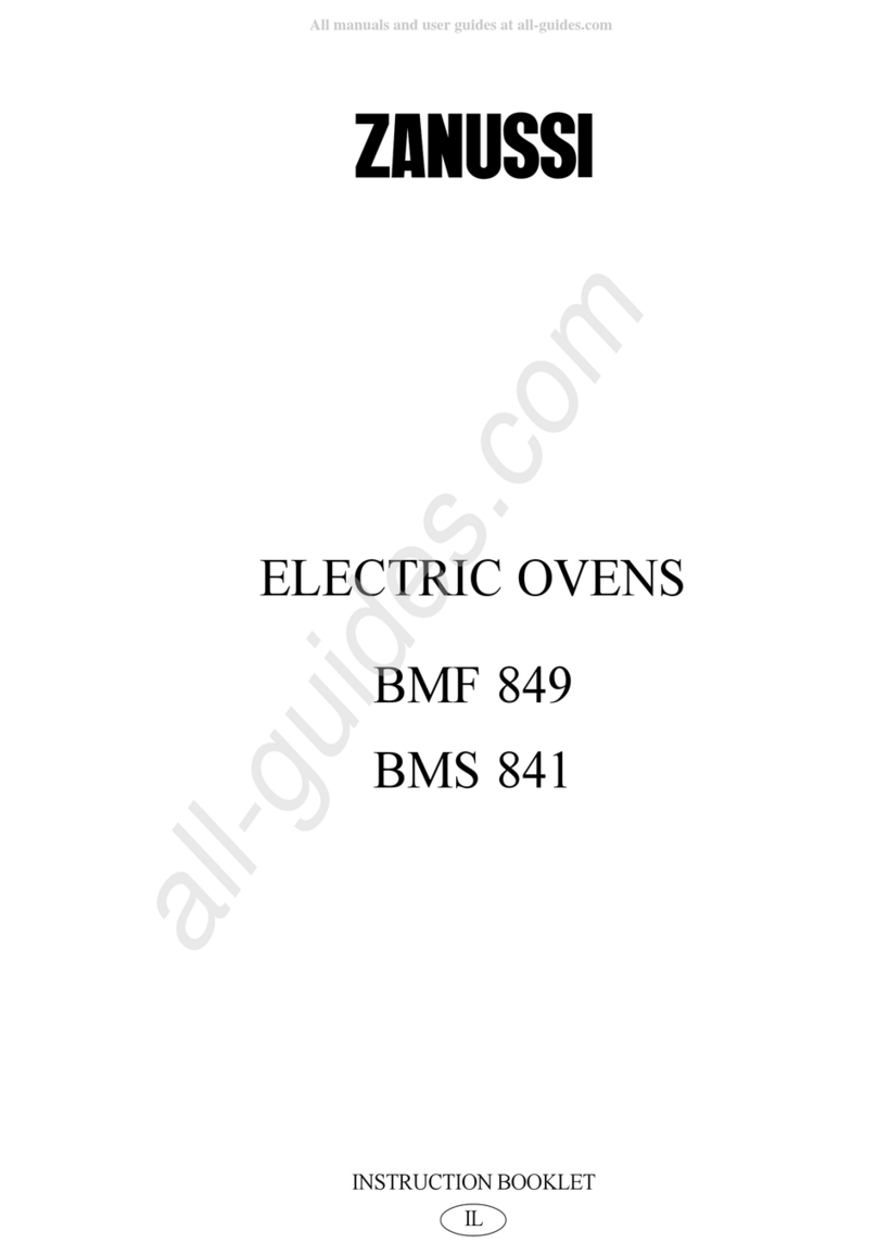 Zanussi BMF 849 Instruction booklet