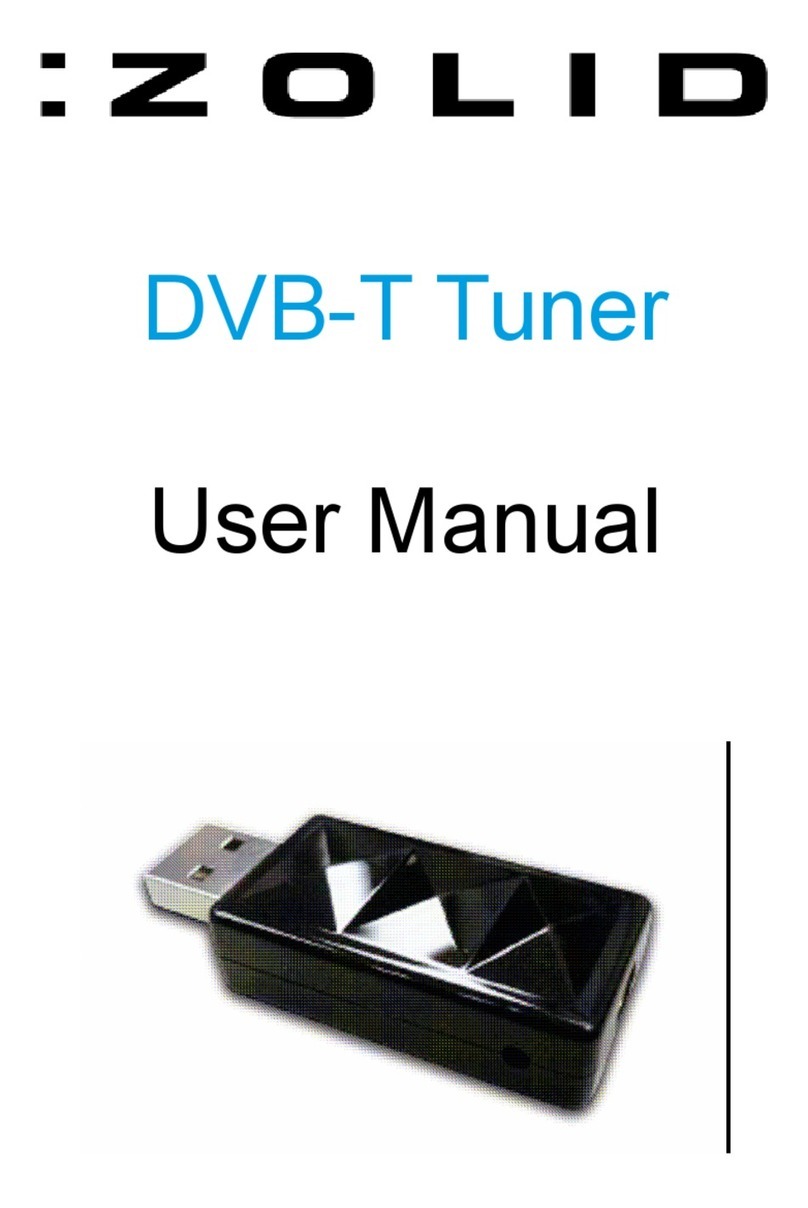 Zolid DVB-T Tuner User manual