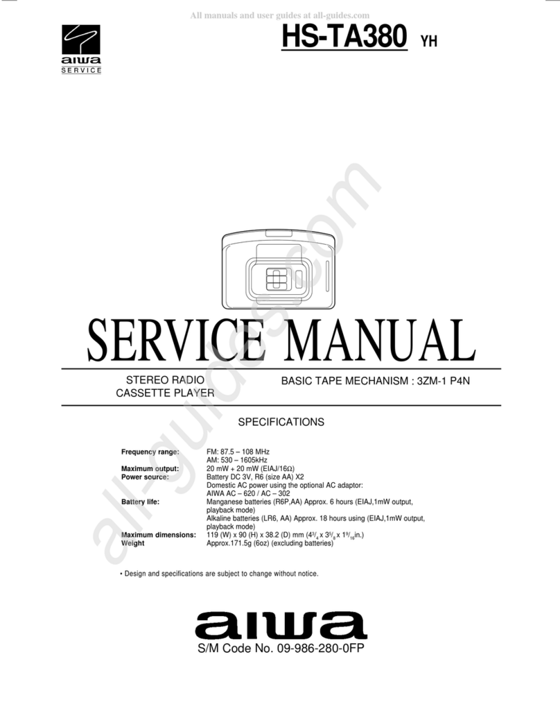Aiwa HS-TA380 User manual