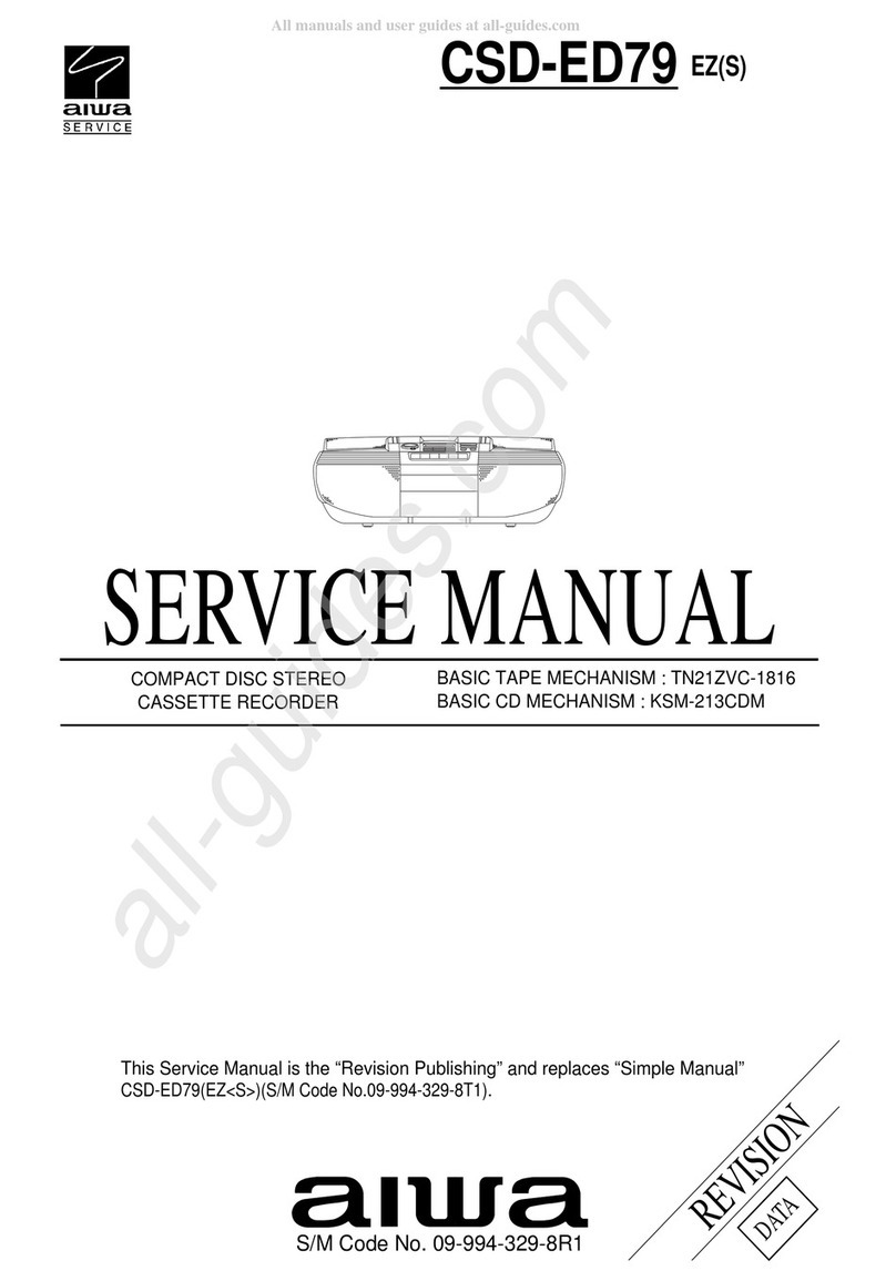 Aiwa CSD-ED79 User manual