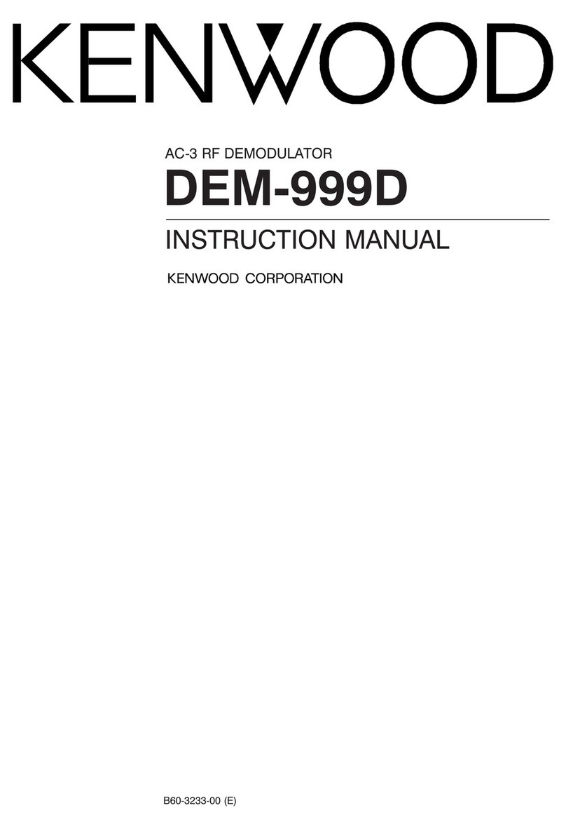 Kenwood DEM-999D User manual