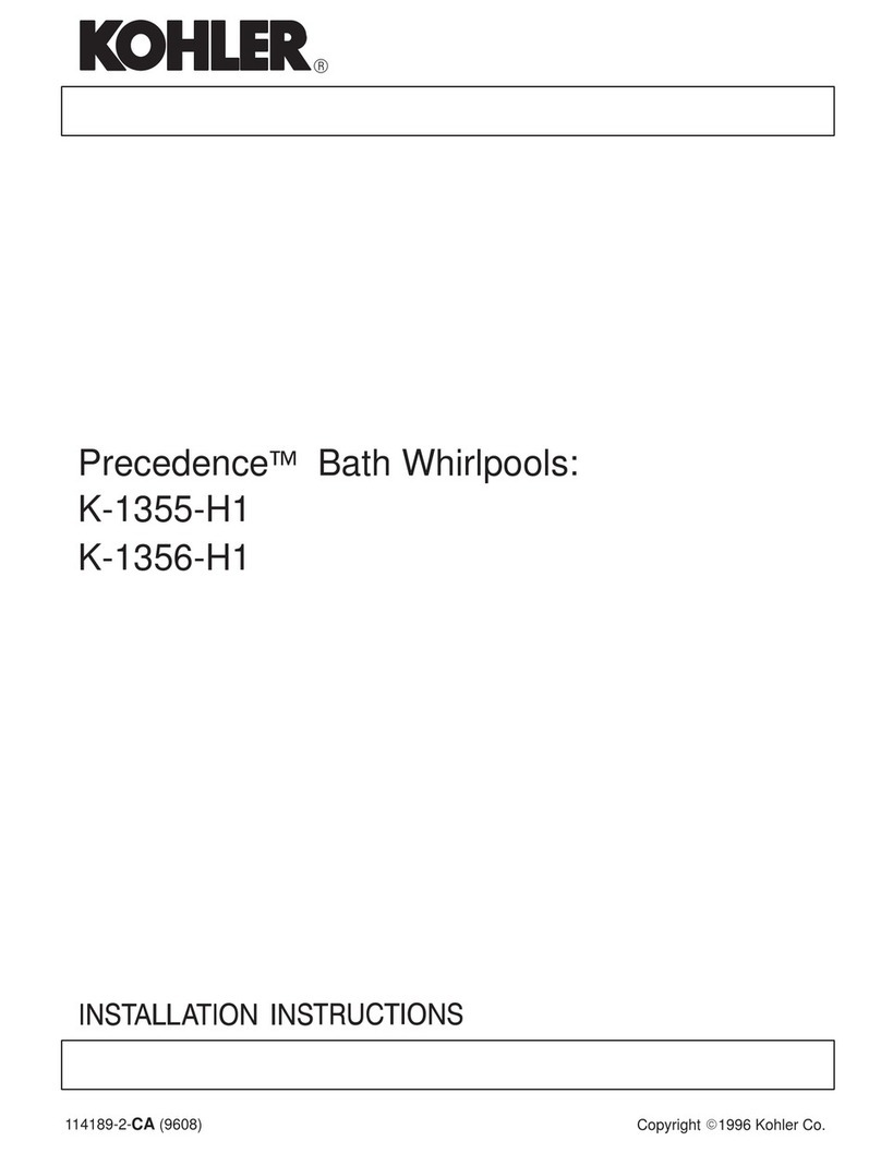 Kohler Precedence K-1355-H1 User manual