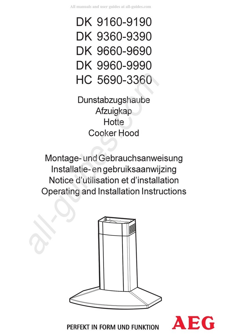 AEG DK 9360-9390 Operating and installation instructions