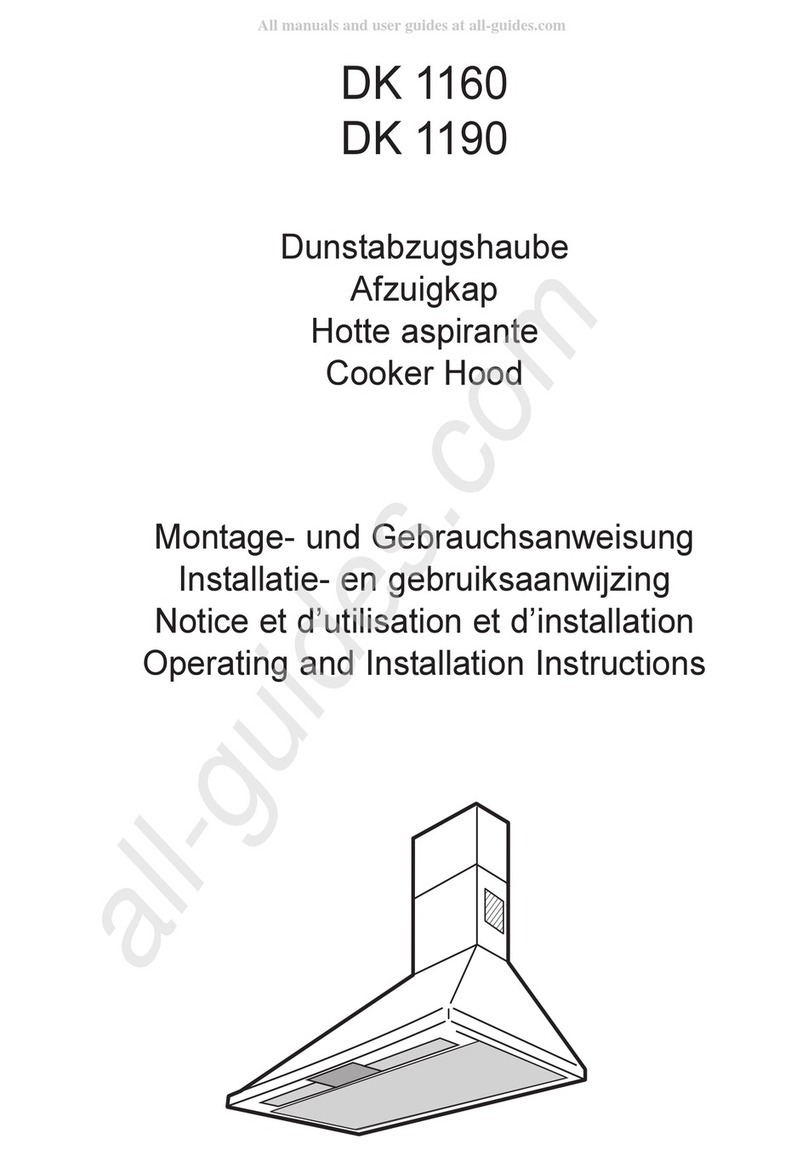 AEG DK 1190 Operating and installation instructions