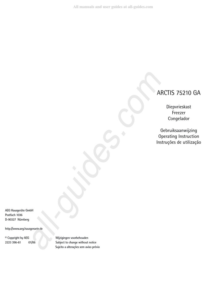 AEG ARCTIS 75210 GA User manual AEG ARCTIS 75210 GA User manual