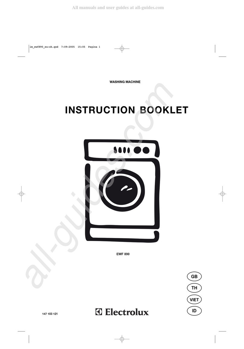 Electrolux EWF 890 User manual Electrolux EWF 890 User manual