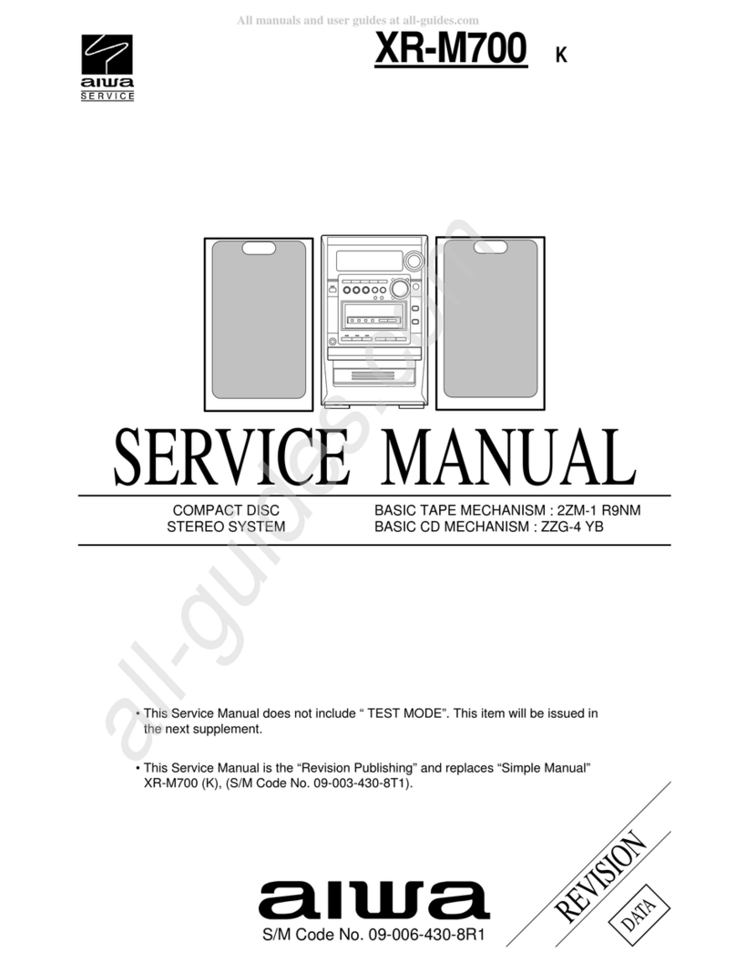 Aiwa XR-M700 Service manual